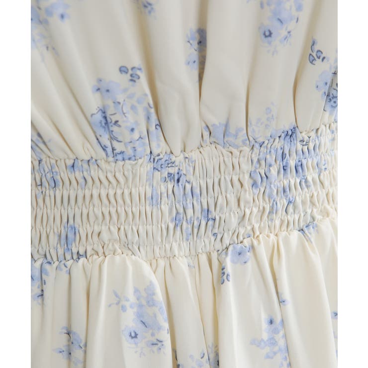 フリルデザイン リボン付き ティアード切替ロングワンピース | Pumpkin  Port | 詳細画像25 