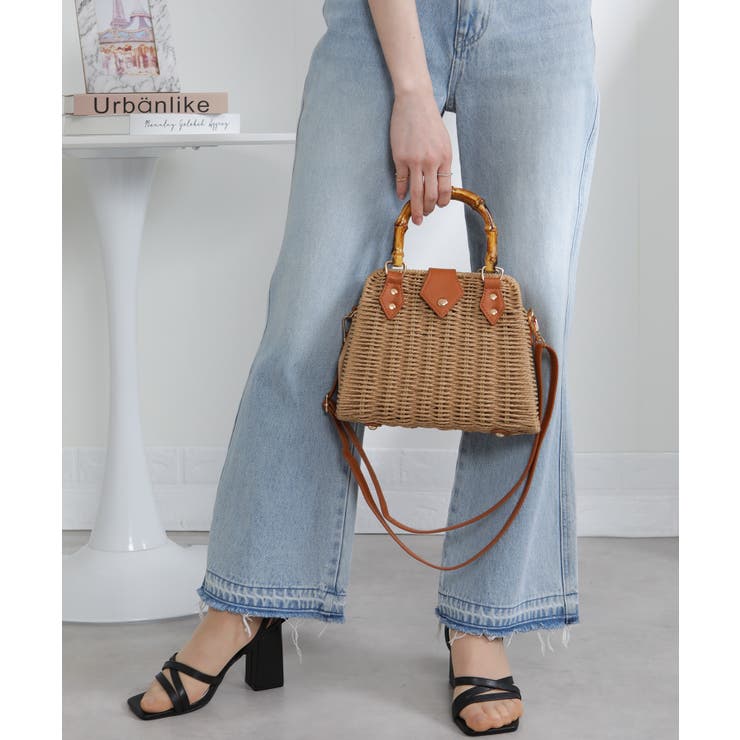 バンブーハンドル 2WAYカゴBAG | Pumpkin  Port | 詳細画像11 