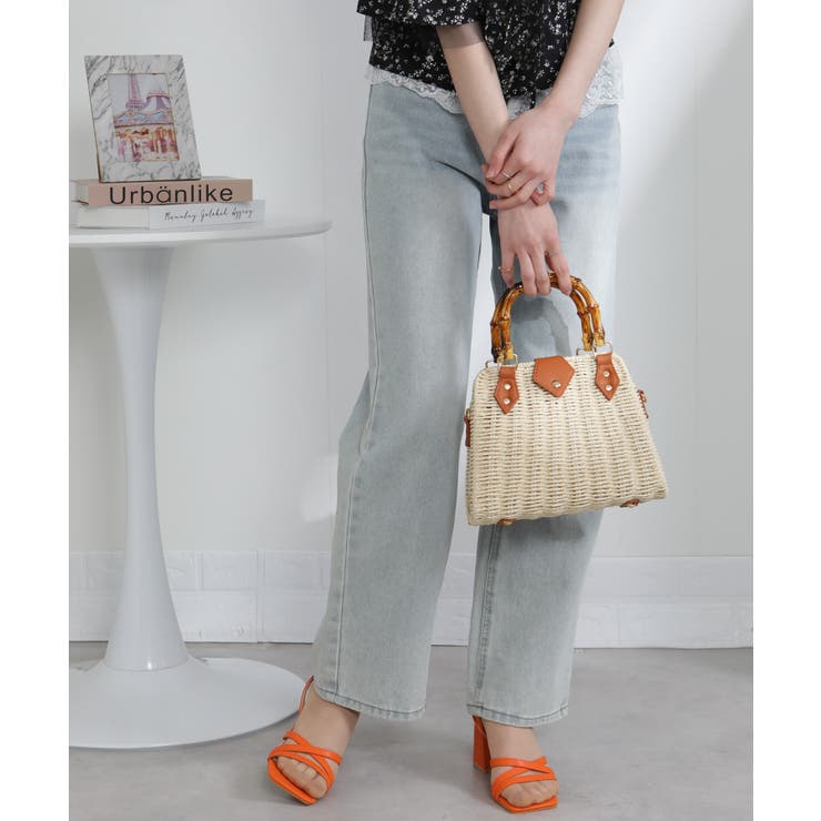 バンブーハンドル 2WAYカゴBAG | Pumpkin  Port | 詳細画像2 