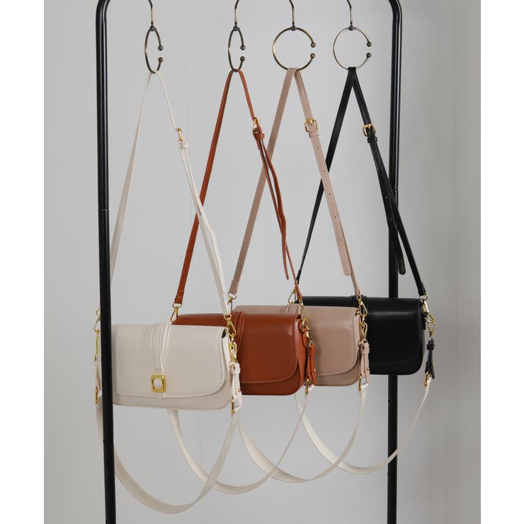 2WAY ショルダーベルト付 横長 ショルダーバッグ | Pumpkin  Port | 詳細画像24 