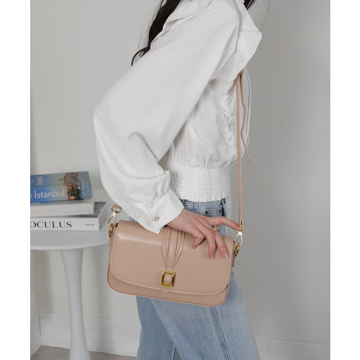 2WAY ショルダーベルト付 横長 ショルダーバッグ | Pumpkin  Port | 詳細画像3 