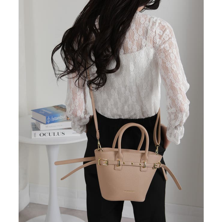 ダブルベルトデザイン 2WAY ベルト付ショルダーバッグ | Pumpkin  Port | 詳細画像11 