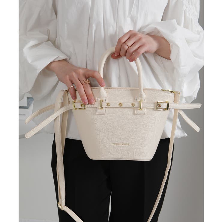 ダブルベルトデザイン 2WAY ベルト付ショルダーバッグ | Pumpkin  Port | 詳細画像20 