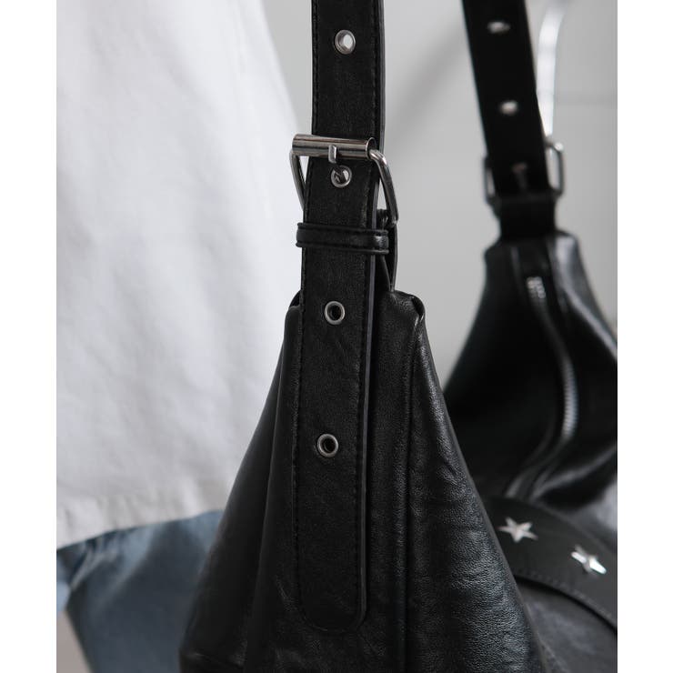 星スタッズポイント ハーフムーン ショルダーバッグ | Pumpkin  Port | 詳細画像18 