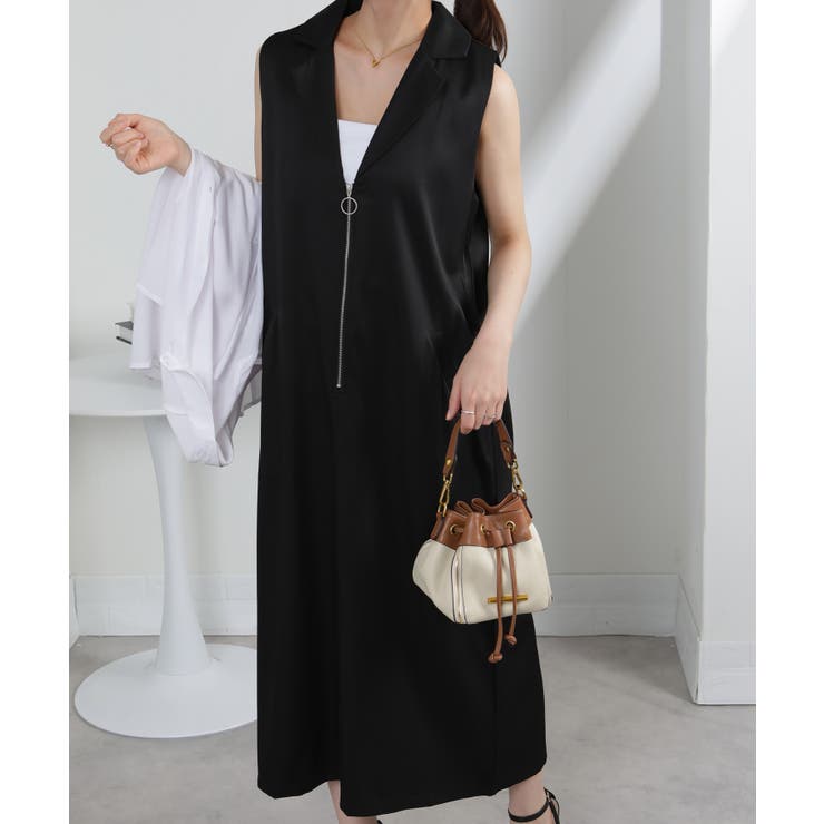 シルバージップ テーラード襟 Iライン ジャンスカ | Pumpkin  Port | 詳細画像4 