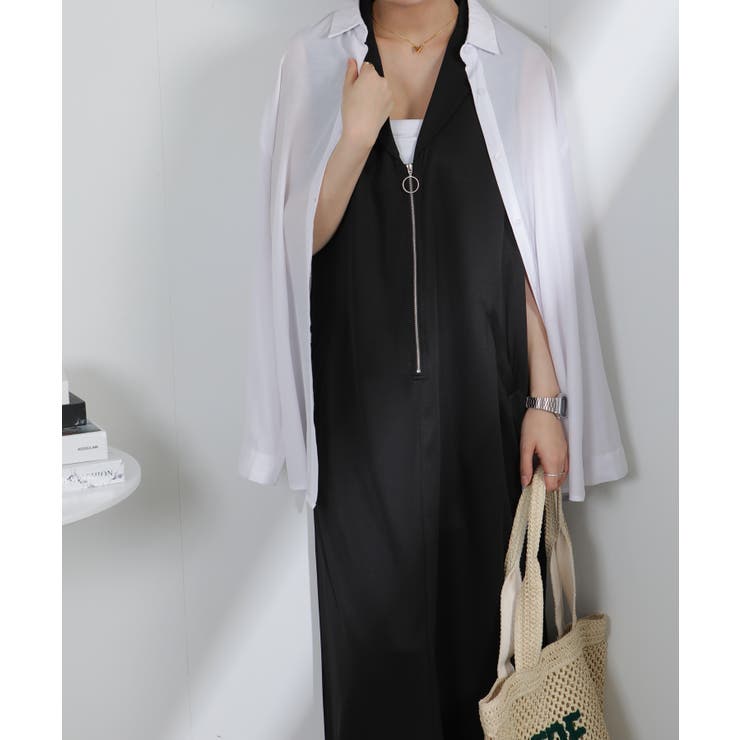 シルバージップ テーラード襟 Iライン ジャンスカ | Pumpkin  Port | 詳細画像7 