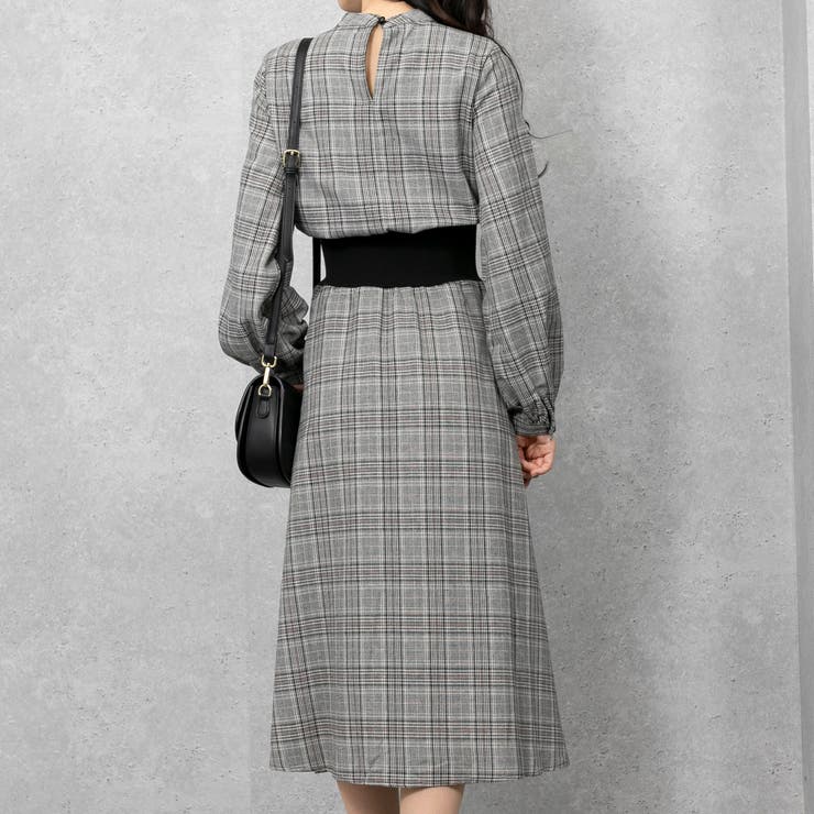 ウエストリブ グレンチェック ワンピース 品番 Ppnw Pumpkin Port パンプキンポート のレディースファッション通販 Shoplist ショップリスト