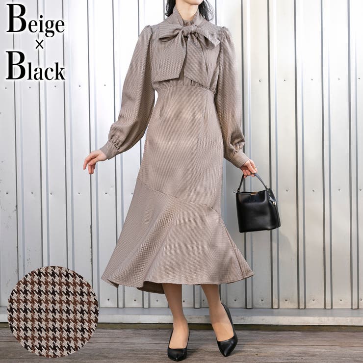 ボウタイリボン付き マーメイドライン ワンピース 品番 Ppnw Pumpkin Port パンプキンポート のレディースファッション通販 Shoplist ショップリスト