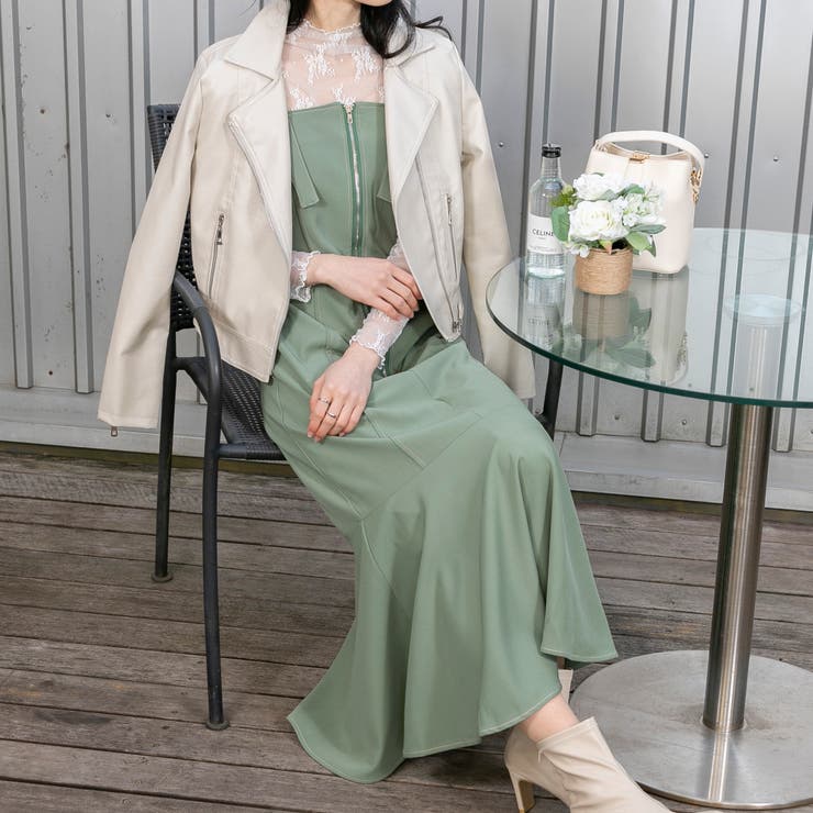 pium フロントファスナージャンパースカート フロントファスナージャンパースカート – pium
