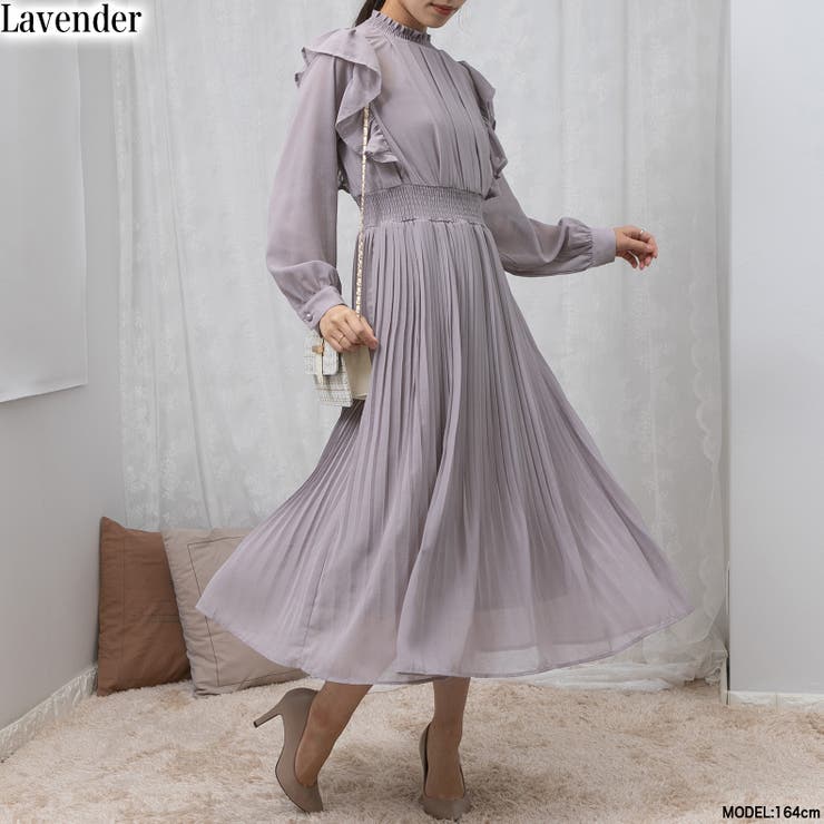 プリーツプリーズ　長袖ワンピース ラベンダー NEW COLORFUL BASICS 4 – isseymiyake.com