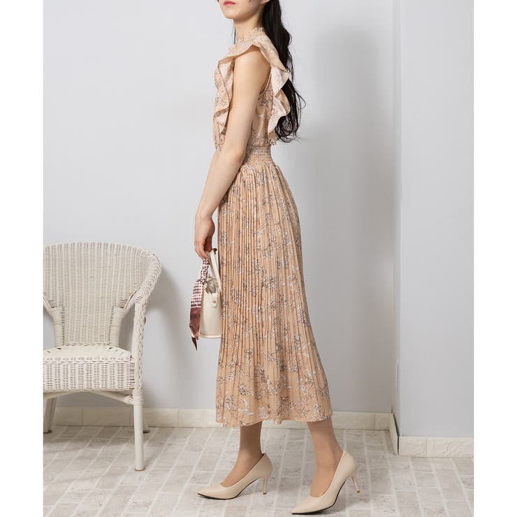 プリーツ★ポプリン★ラップ風★ワンピース★ ROKSANDA SLY | PLEATS BELTED ロングワンピース (ワンピース(ロング
