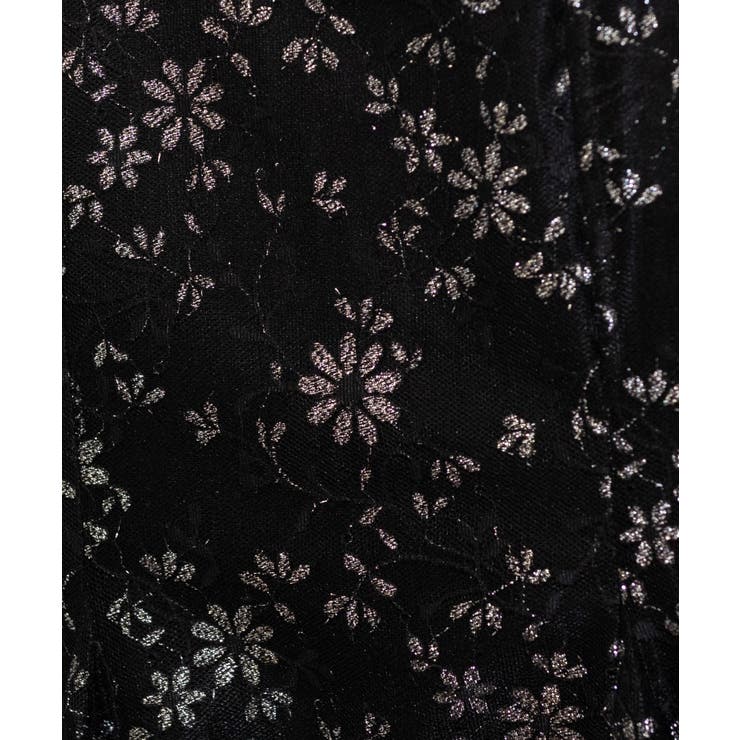 花柄シャイニーチュール マーメイドスカート[品番：PPNW0004061