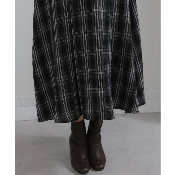 ダブルリボン ボリューム袖 ドッキングロングワンピース | Pumpkin  Port | 詳細画像27 