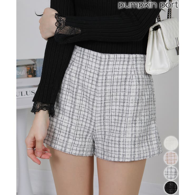 ファンシーツィード ショートパンツ | Pumpkin  Port | 詳細画像1 