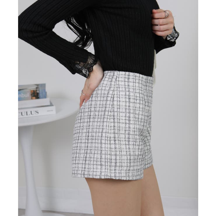 ファンシーツィード ショートパンツ | Pumpkin  Port | 詳細画像4 