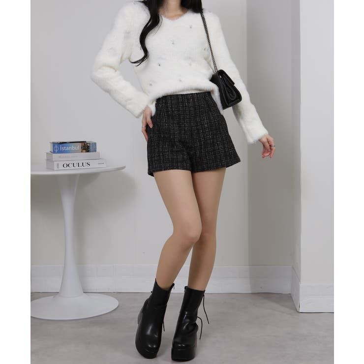 ファンシーツィード ショートパンツ | Pumpkin  Port | 詳細画像9 