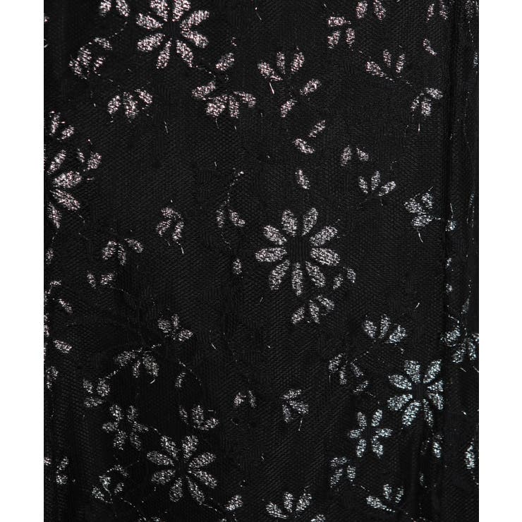 ラメ花柄 レース地 マーメイドロングスカート | Pumpkin  Port | 詳細画像33 