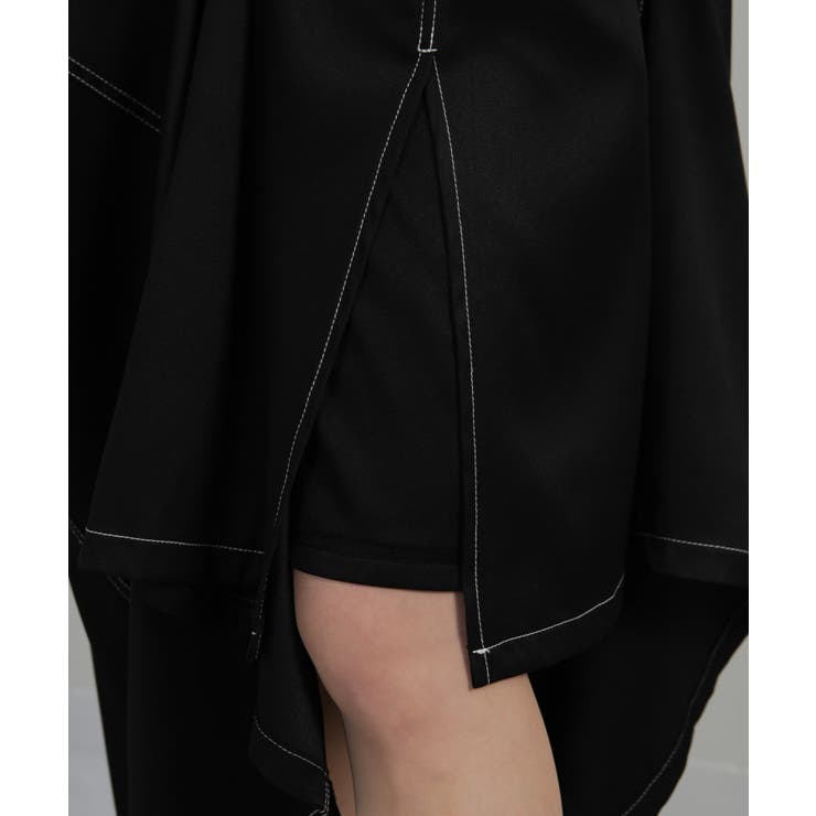 配色ステッチ サイドスリット ベルト付ロングスカート | Pumpkin  Port | 詳細画像27 