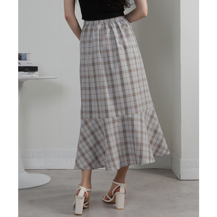 ビット付き チェック柄 マーメイドスカート | Pumpkin  Port | 詳細画像20 