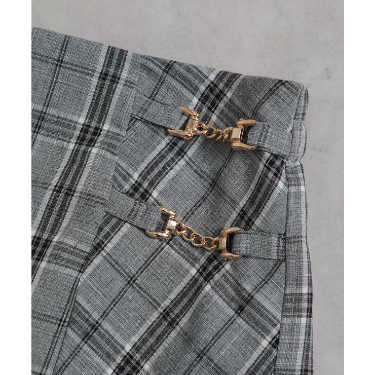 ビット付き チェック柄 マーメイドスカート | Pumpkin  Port | 詳細画像27 