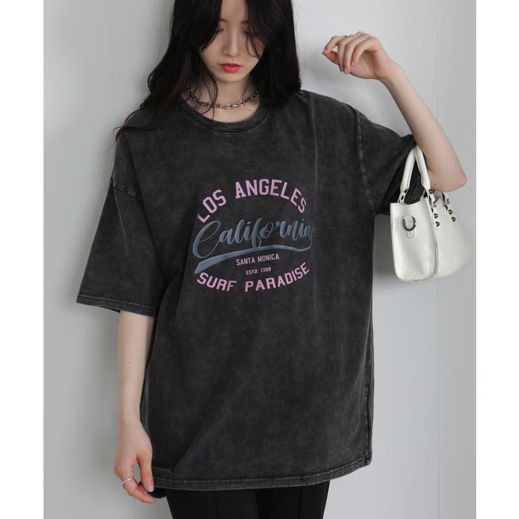 ピグメント加工ロゴプリントBIGサイズTシャツ | Pumpkin  Port | 詳細画像4 