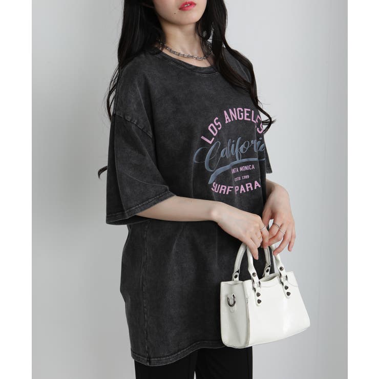 ピグメント加工ロゴプリントBIGサイズTシャツ | Pumpkin  Port | 詳細画像5 