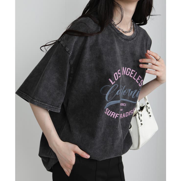 ピグメント加工ロゴプリントBIGサイズTシャツ | Pumpkin  Port | 詳細画像9 