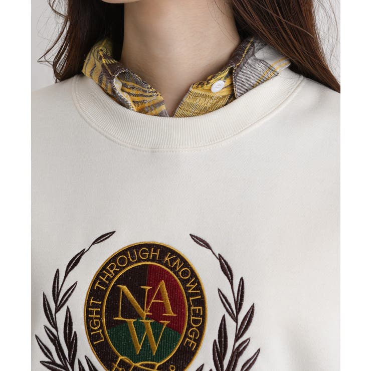 裏起毛 エンブレム刺繍 スウェットトレーナー | Pumpkin  Port | 詳細画像45 