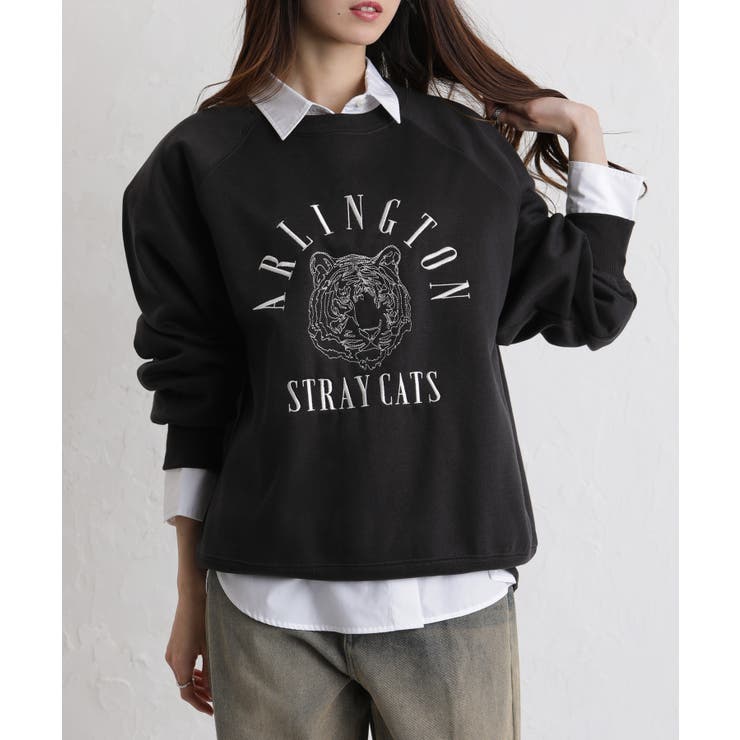 裏起毛TIGER刺繍 BIGサイズ スウェット トレーナー | Pumpkin  Port | 詳細画像12 