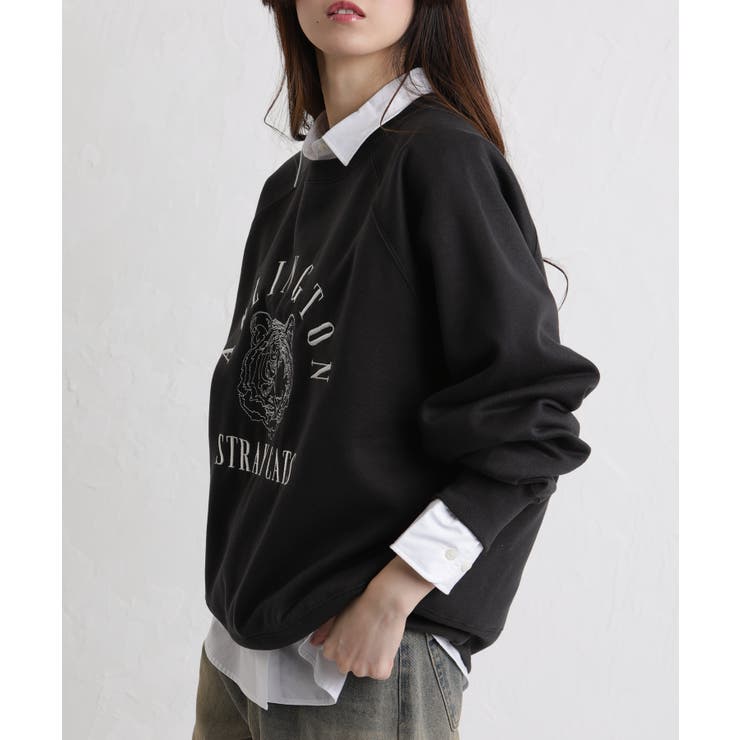 裏起毛TIGER刺繍 BIGサイズ スウェット トレーナー | Pumpkin  Port | 詳細画像13 