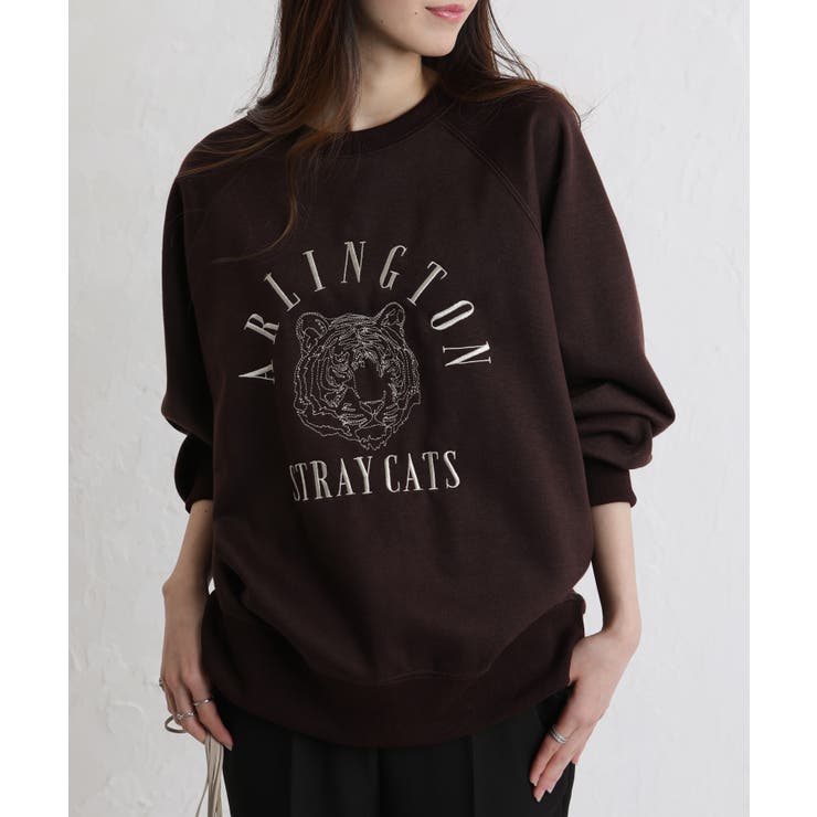 裏起毛TIGER刺繍 BIGサイズ スウェット トレーナー | Pumpkin  Port | 詳細画像19 