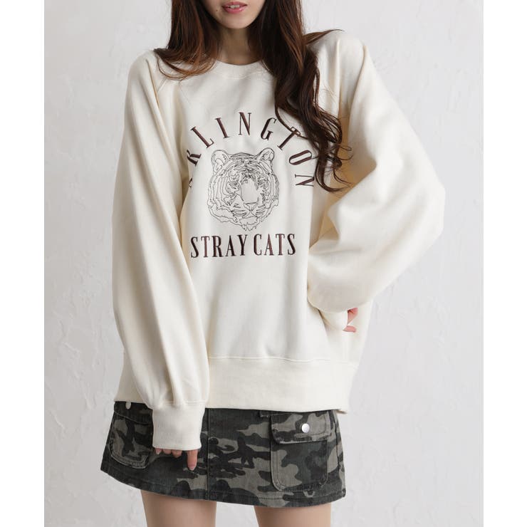 裏起毛TIGER刺繍 BIGサイズ スウェット トレーナー | Pumpkin  Port | 詳細画像29 