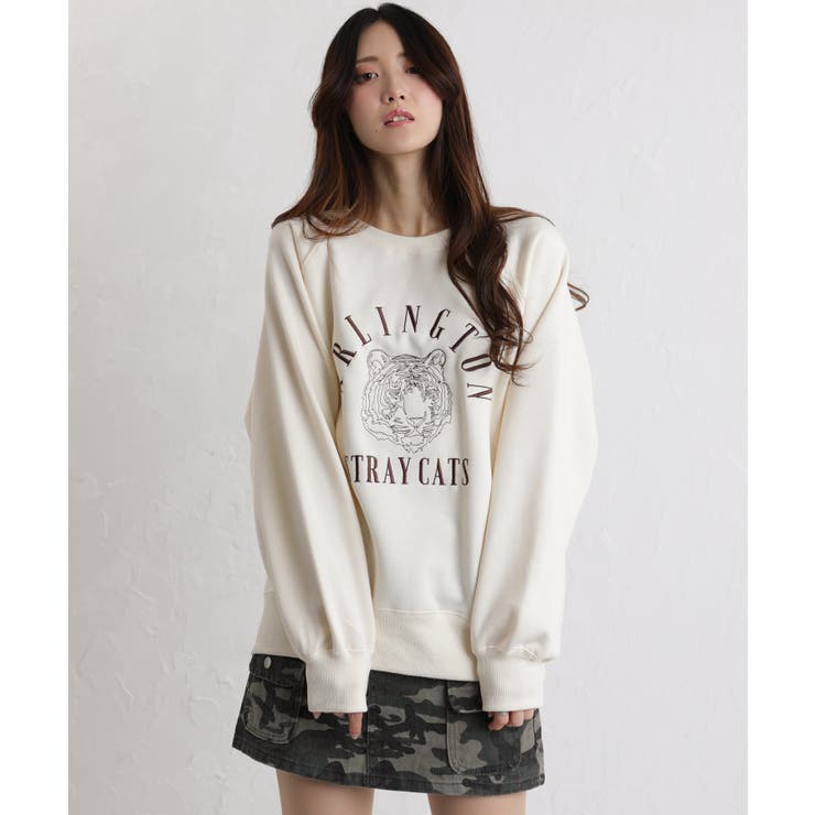 裏起毛TIGER刺繍 BIGサイズ スウェット トレーナー | Pumpkin  Port | 詳細画像30 