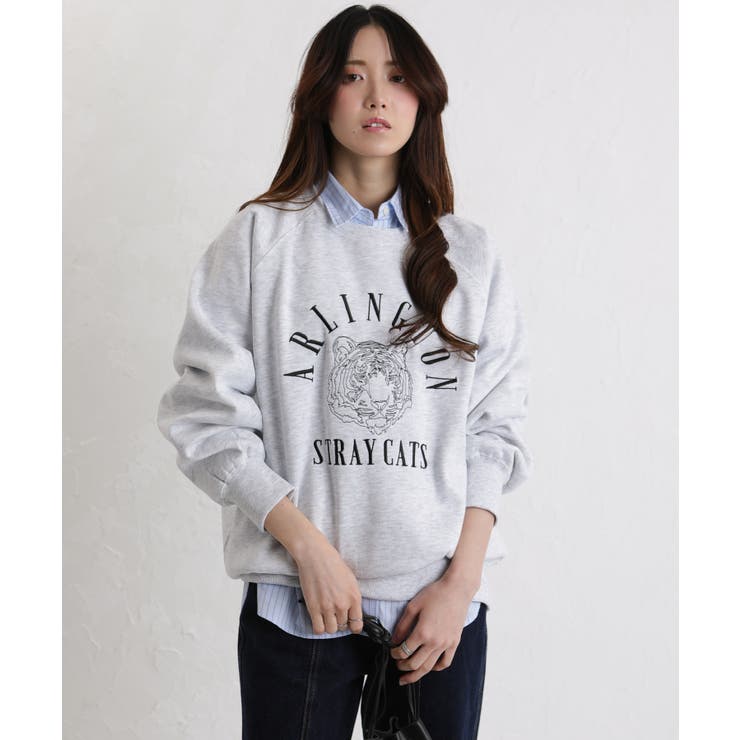 裏起毛TIGER刺繍 BIGサイズ スウェット トレーナー | Pumpkin  Port | 詳細画像4 