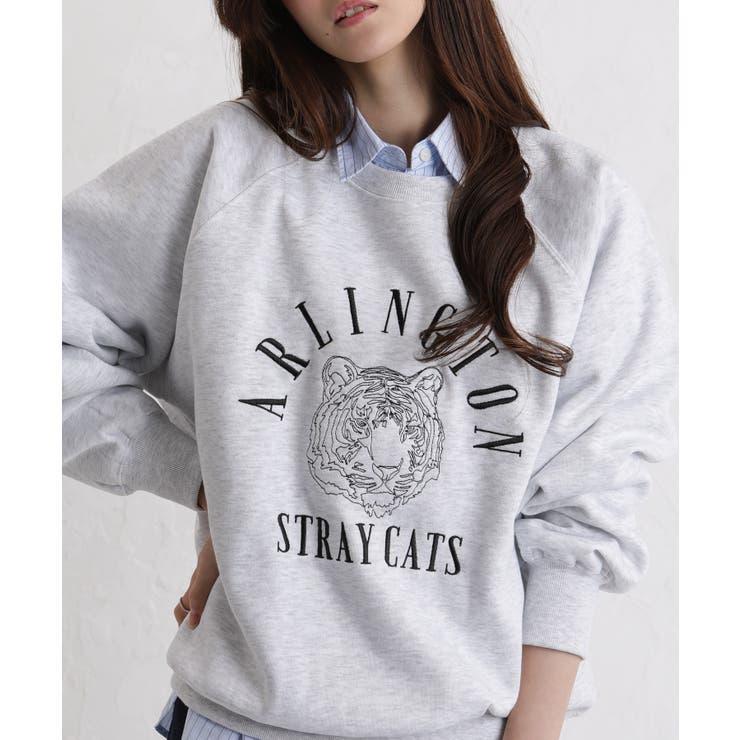 裏起毛TIGER刺繍 BIGサイズ スウェット トレーナー | Pumpkin  Port | 詳細画像5 