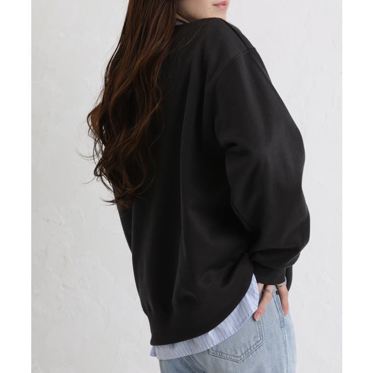 裏起毛 レターロゴ刺繍 BIGサイズ スウェットトレーナー | Pumpkin  Port | 詳細画像24 