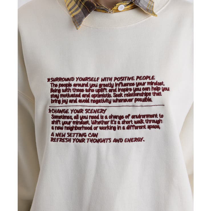 裏起毛 レターロゴ刺繍 BIGサイズ スウェットトレーナー | Pumpkin  Port | 詳細画像45 