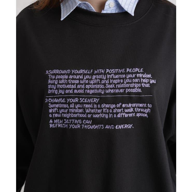 裏起毛 レターロゴ刺繍 BIGサイズ スウェットトレーナー | Pumpkin  Port | 詳細画像47 