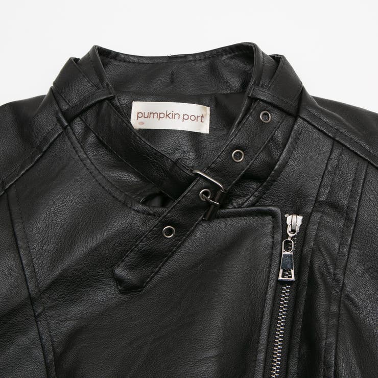 MACPHEE 黒 レザー ライダースジャケット 肩ベルト無いデザイン MACPHEE レザージャケット ライダース ラムレザーライダース