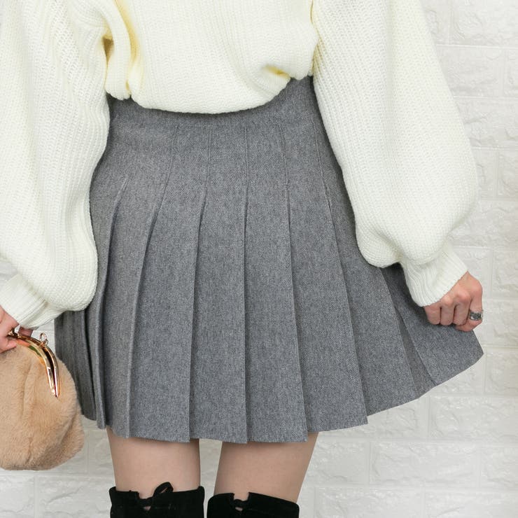 ニット ミニプリーツスカート 品番 Ppnw Pumpkin Port パンプキンポート のレディースファッション通販 Shoplist ショップリスト