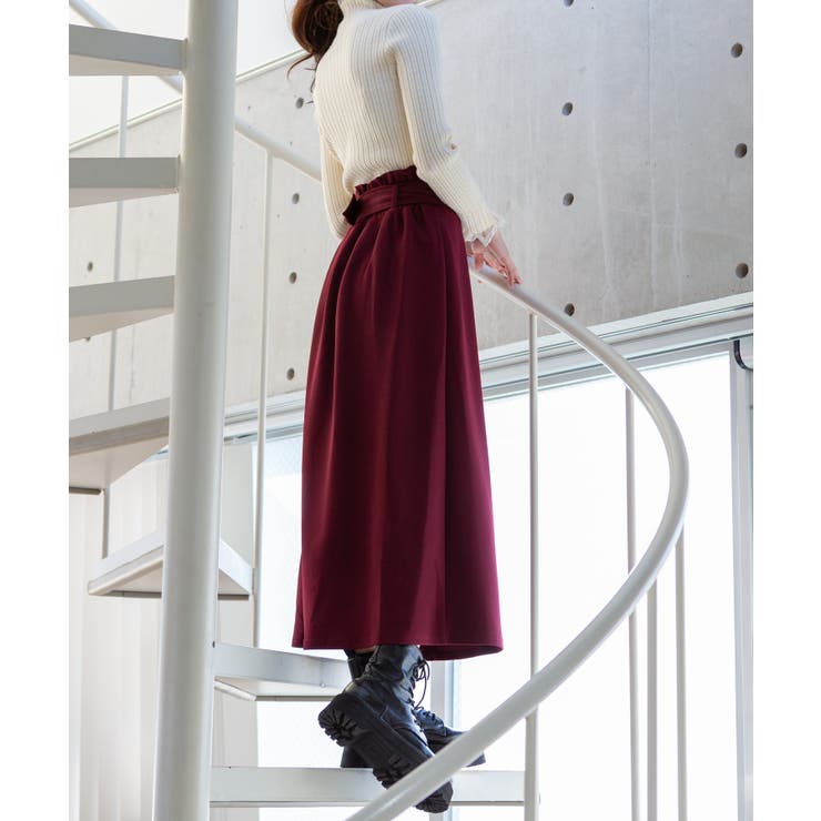 ☆M/L2サイズ☆美脚 深スリット インナーショートパンツ付き