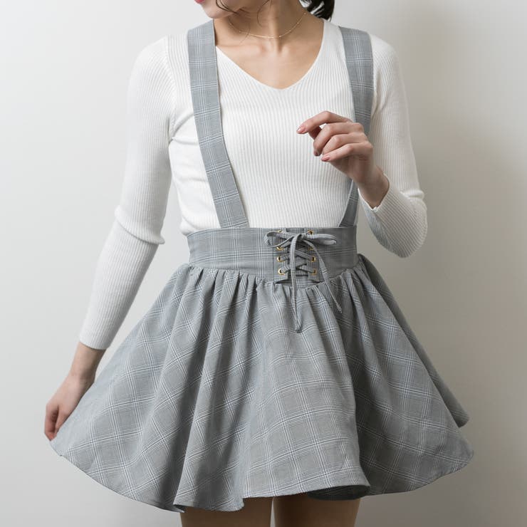 サスペンダー付き スカパン[品番：PPNW0002437]｜Pumpkin Port