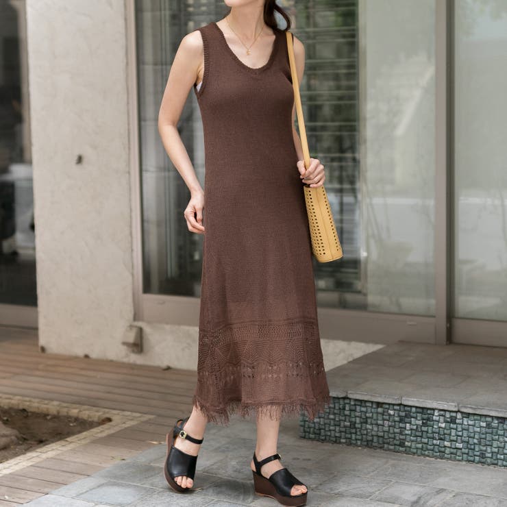 ペットアポルテ　XXSサイズ 胴回り29cm　Jardin ニットワンピース XS-LLsize》マルチウェイニットワンピース【洗濯機洗い可