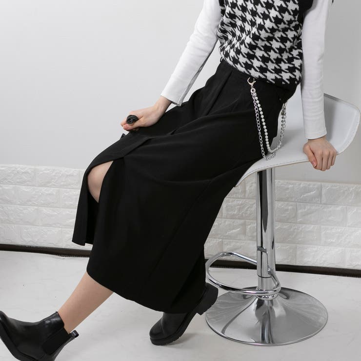 ベルト+ウォレットチェーン付 スカート[品番：PPNW0002850