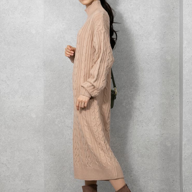 ケーブルニット ロングワンピース | Pumpkin  Port | 詳細画像10