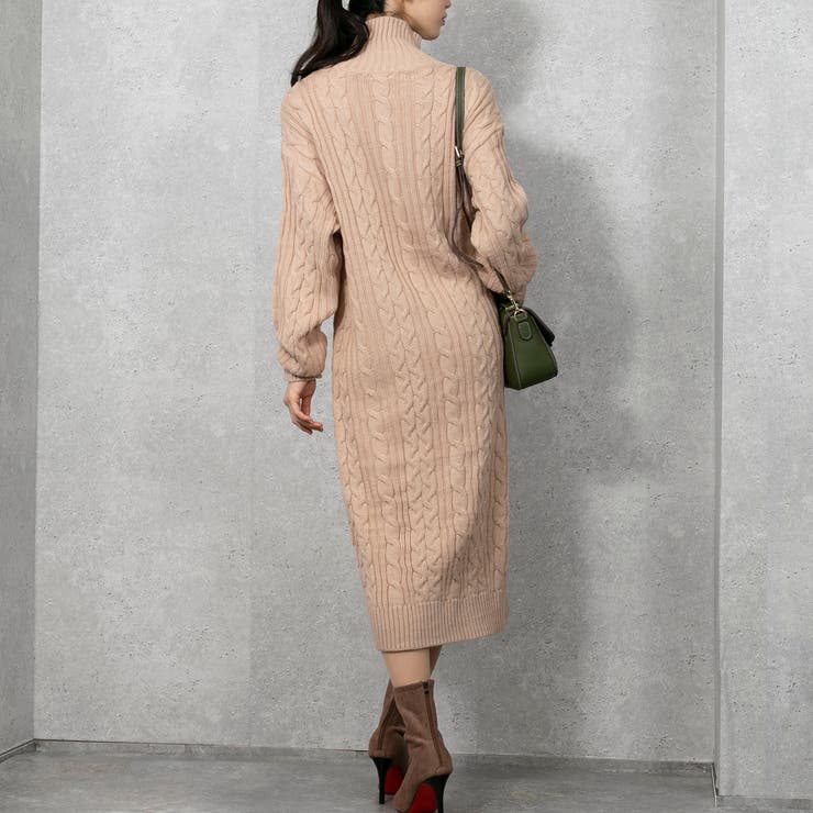 ケーブルニット ロングワンピース | Pumpkin  Port | 詳細画像11