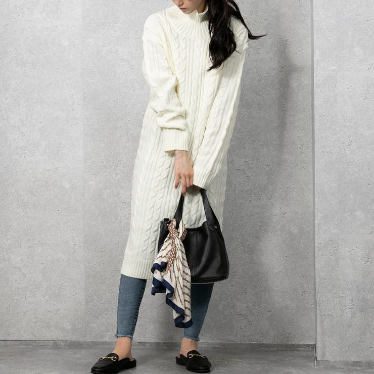 ケーブルニット ロングワンピース | Pumpkin  Port | 詳細画像4