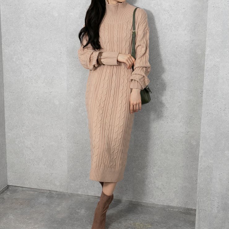 ケーブルニット ロングワンピース | Pumpkin  Port | 詳細画像7