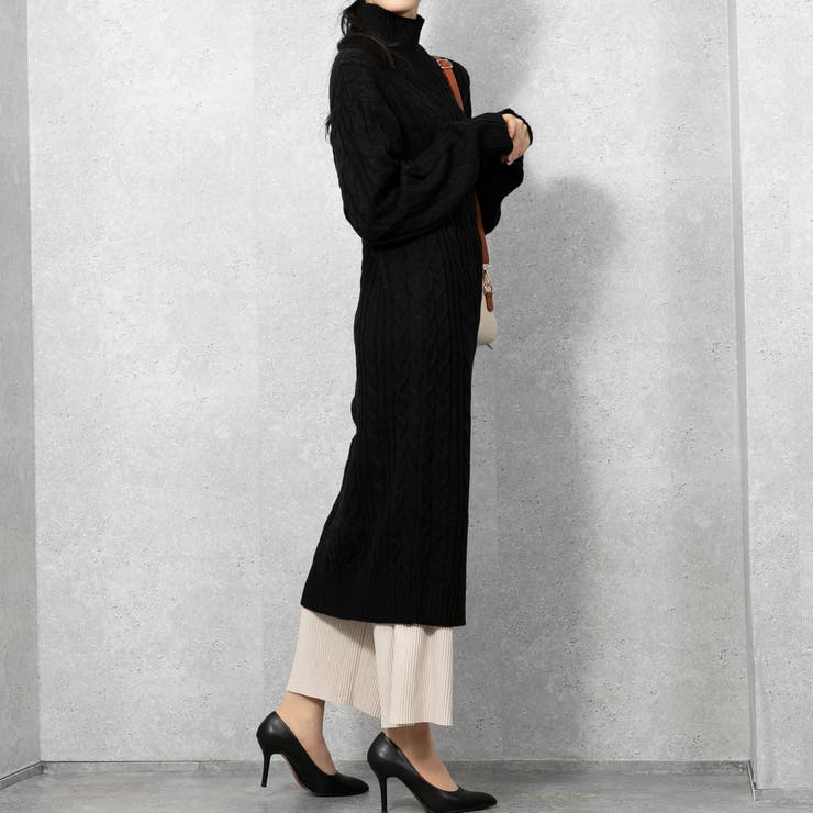 ケーブルニット ロングワンピース | Pumpkin  Port | 詳細画像9