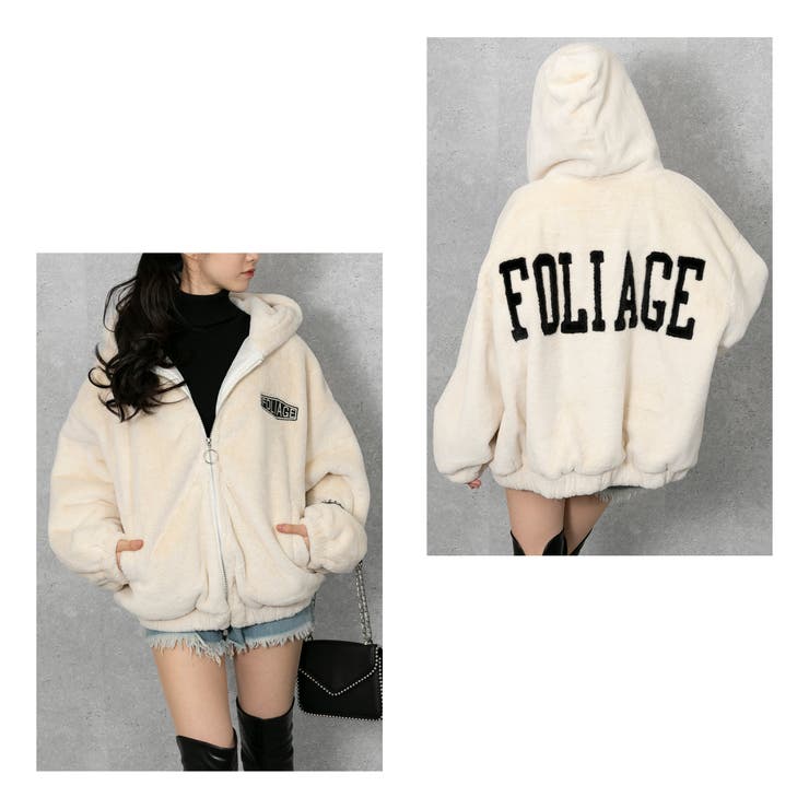 エコファー BACKロゴ BIGパーカーブルゾン[品番：PPNW0002980 